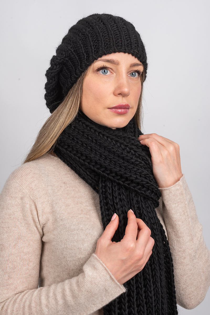 English rib knit Hat | Dalle Piane Cashmere