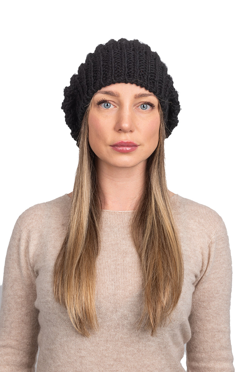 English rib knit Hat | Dalle Piane Cashmere