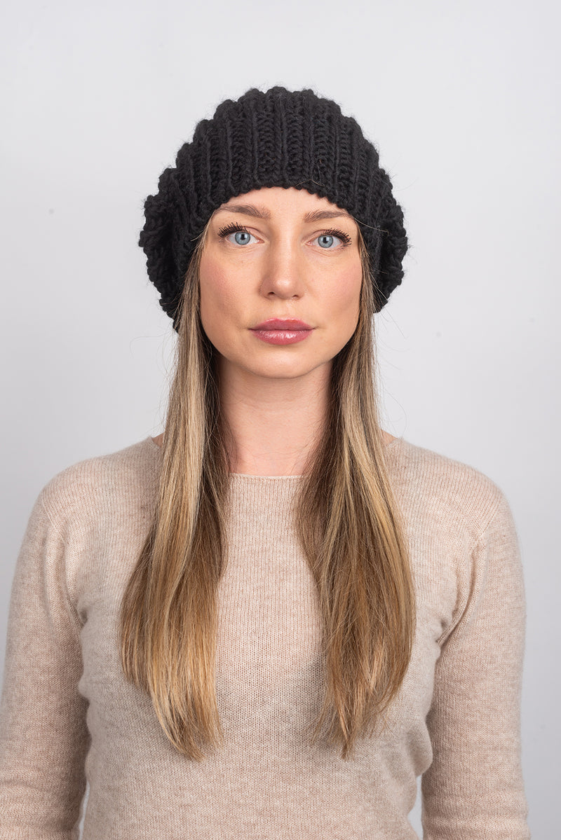 English rib knit Hat | Dalle Piane Cashmere