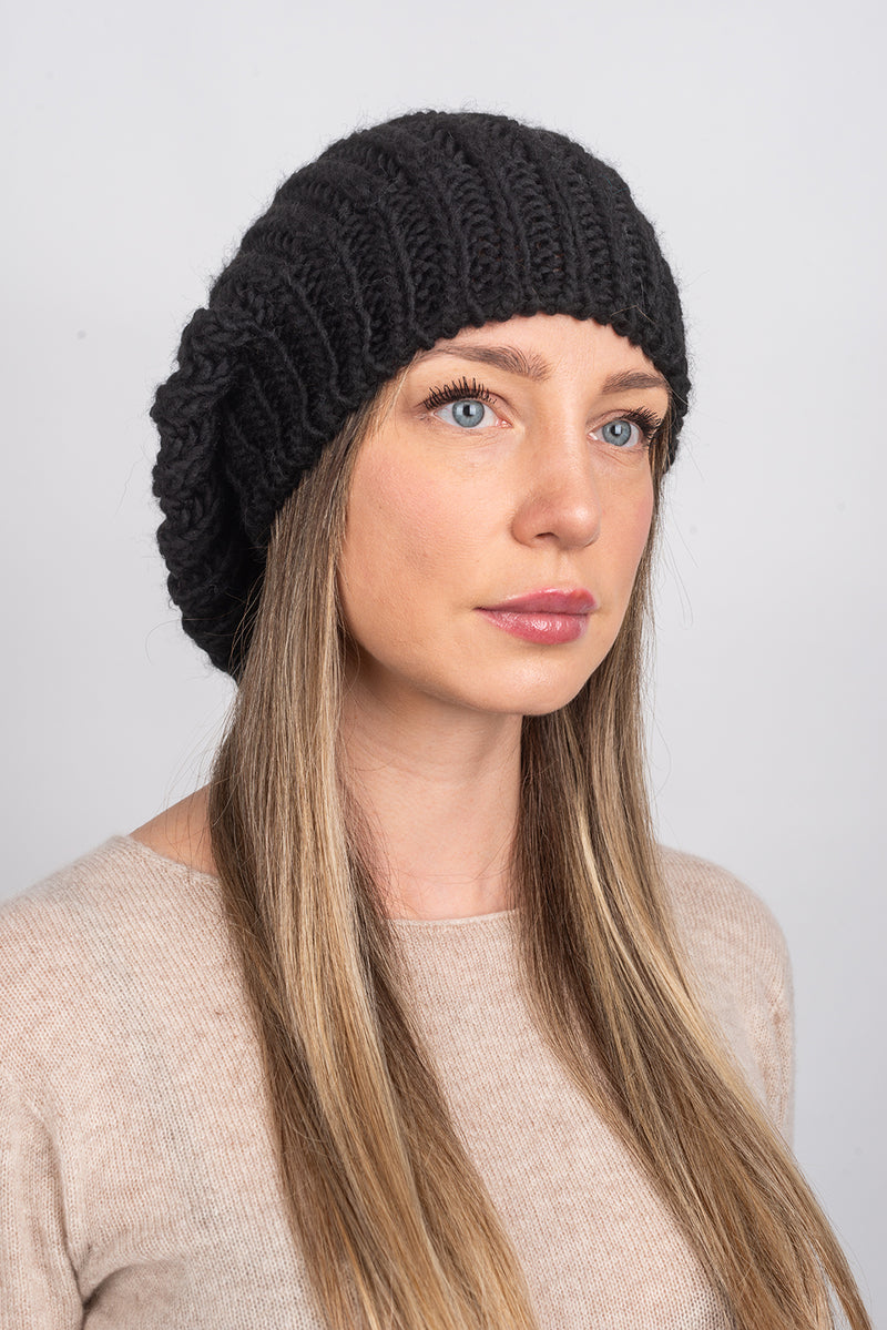 English rib knit Hat | Dalle Piane Cashmere