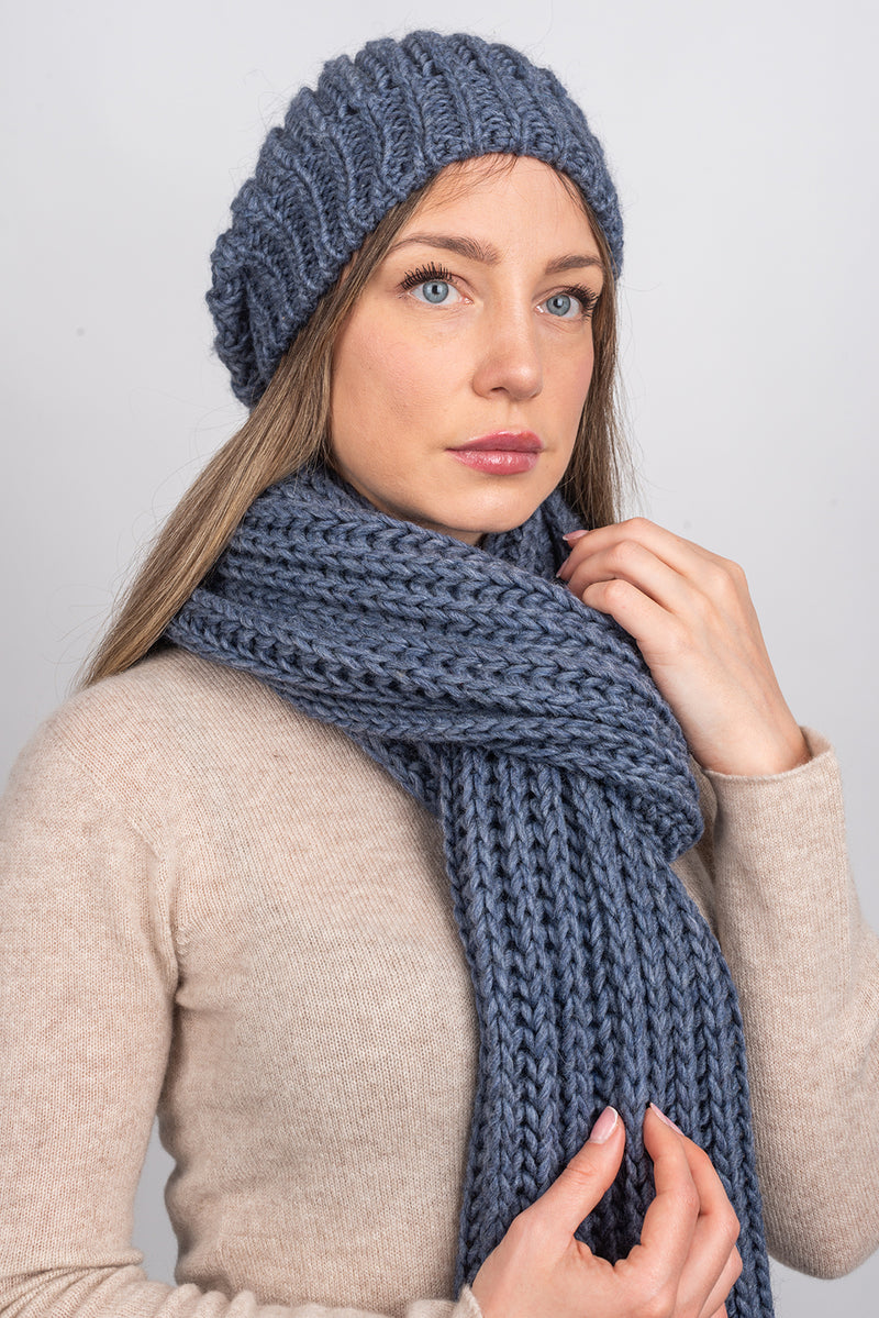 English rib knit Hat | Dalle Piane Cashmere