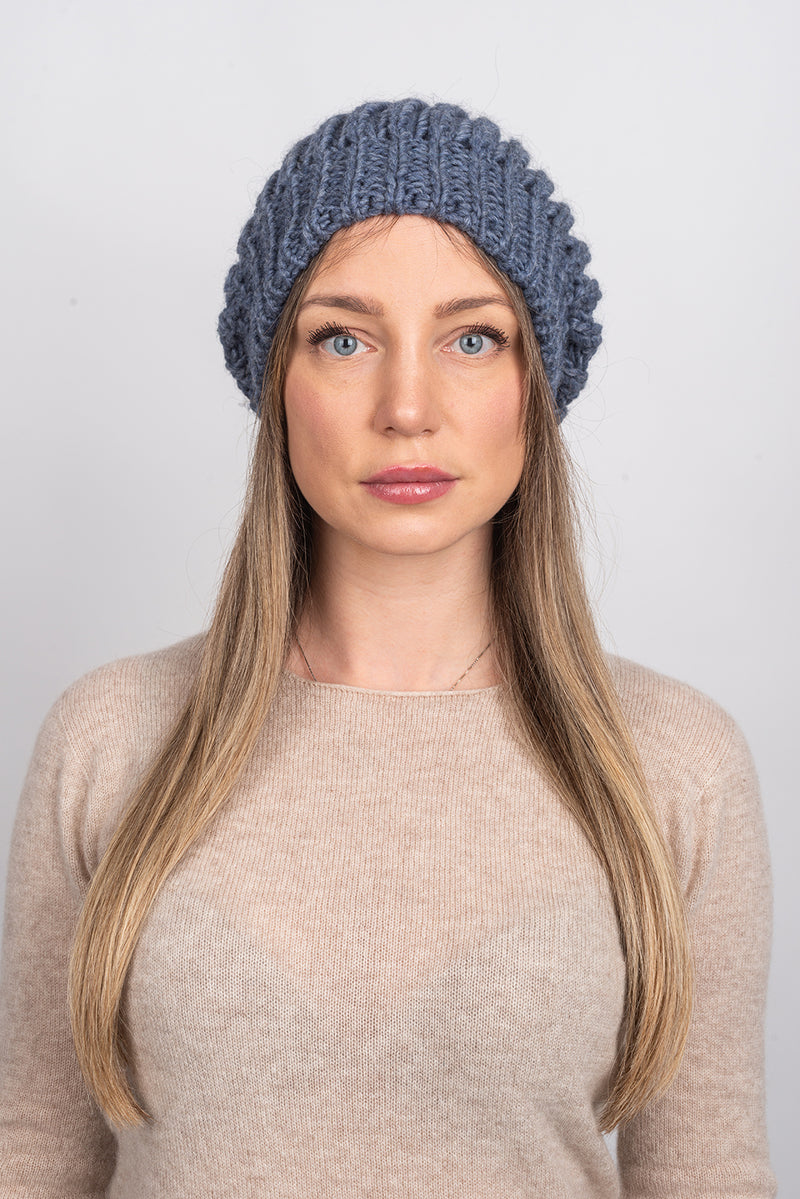 English rib knit Hat | Dalle Piane Cashmere