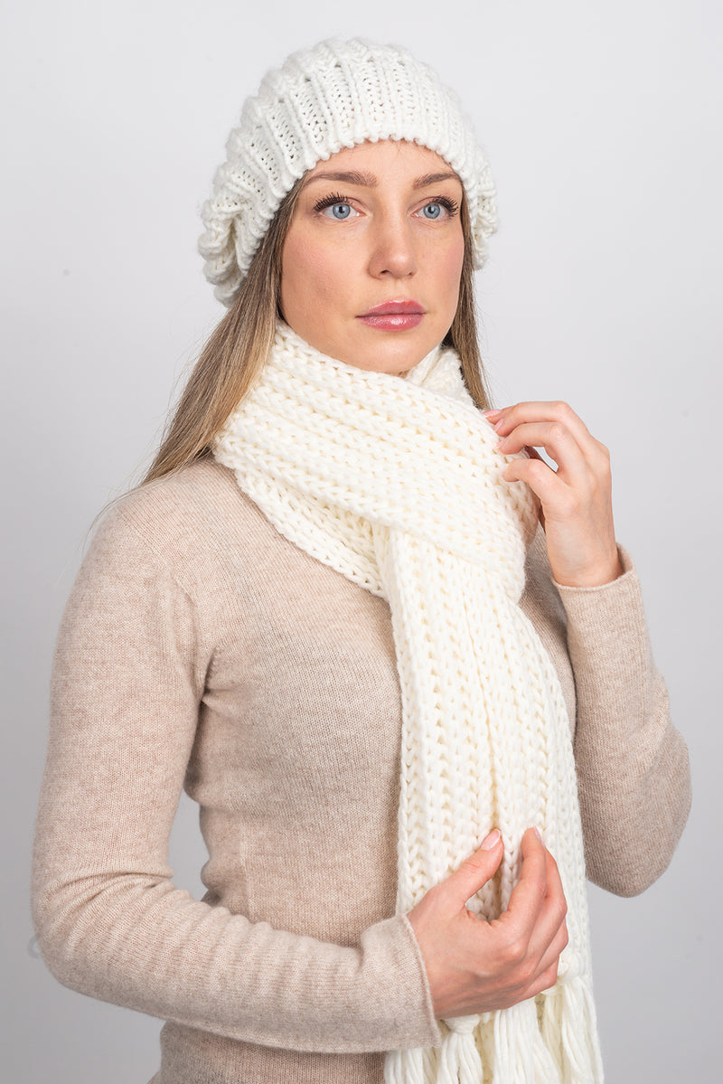 English rib knit Hat | Dalle Piane Cashmere