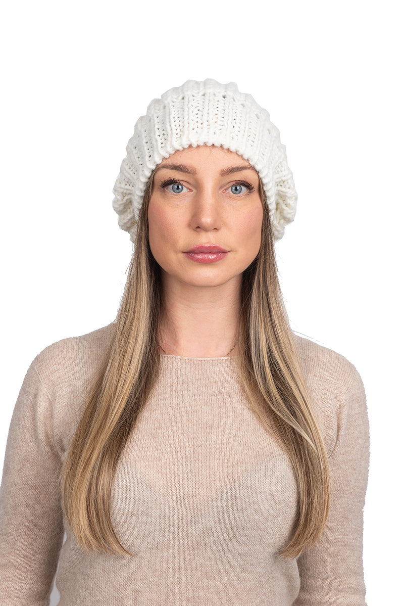 English rib knit Hat | Dalle Piane Cashmere