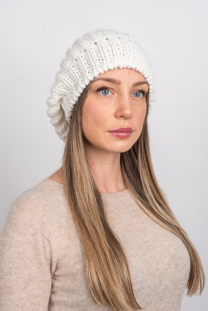 English rib knit Hat | Dalle Piane Cashmere
