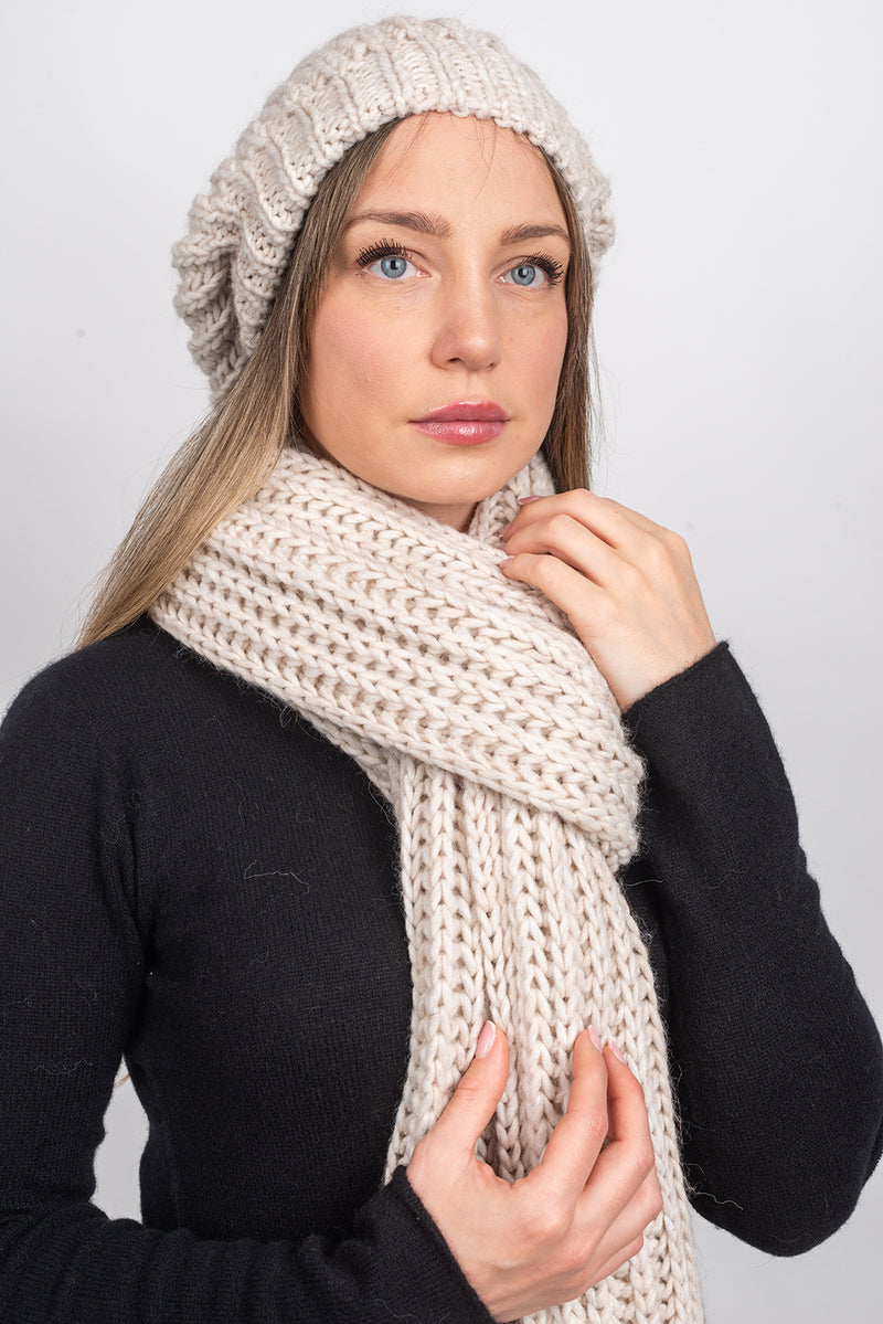 English rib knit Hat | Dalle Piane Cashmere