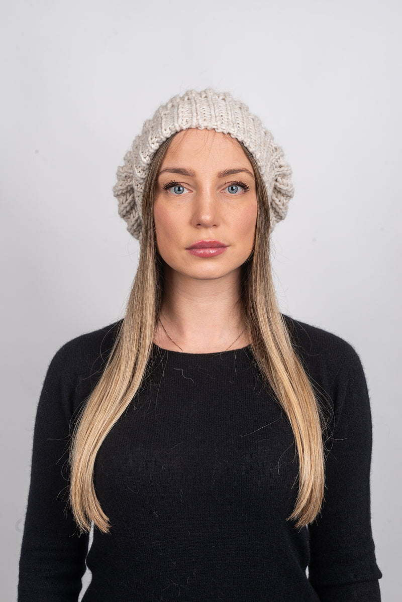 English rib knit Hat | Dalle Piane Cashmere