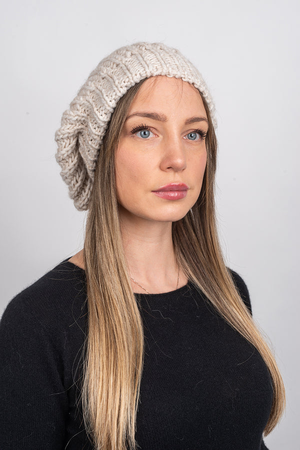 English rib knit Hat | Dalle Piane Cashmere