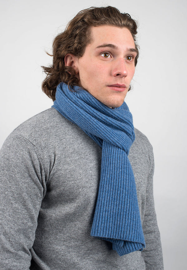 Fisherman's rib Scarf 100% Cashmere | Dalle Piane Cashmere