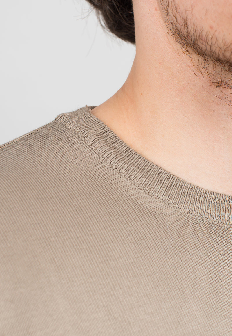 100% cotton crew neck | Dalle Piane Cashmere