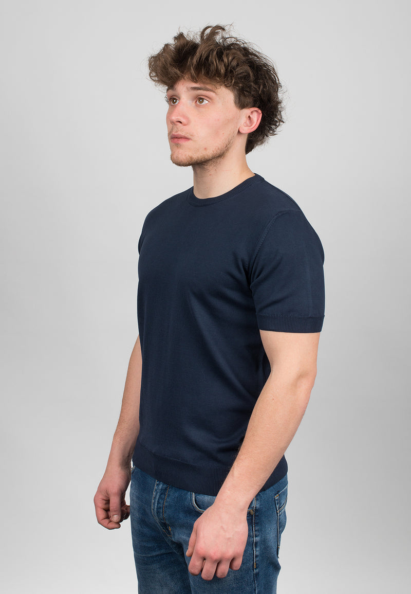 100% cotton short sleeve T-shirt | Dalle Piane Cashmere