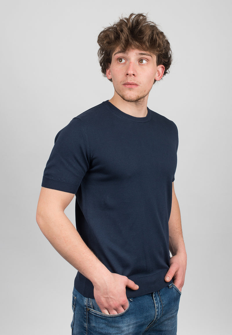 100% cotton short sleeve T-shirt | Dalle Piane Cashmere