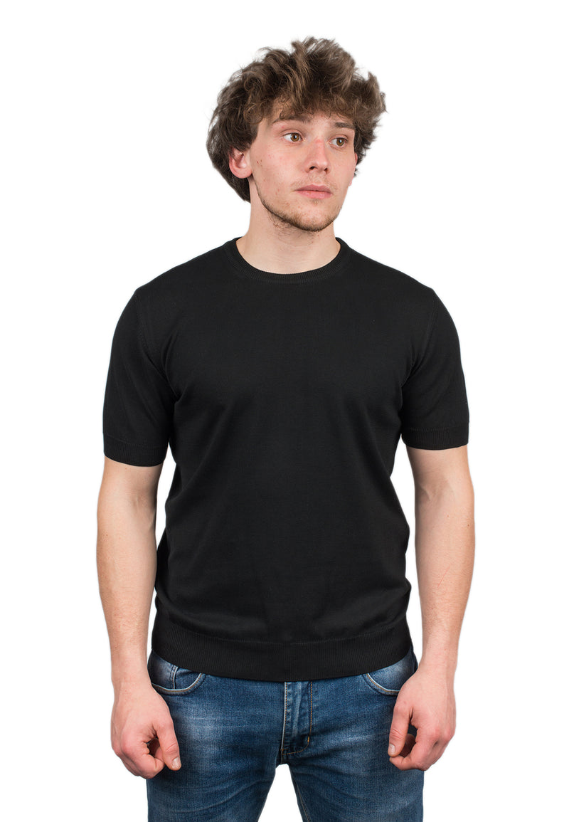 100% cotton short sleeve T-shirt | Dalle Piane Cashmere