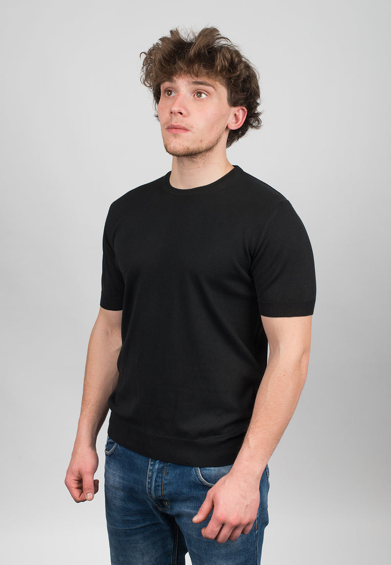 100% cotton short sleeve T-shirt | Dalle Piane Cashmere