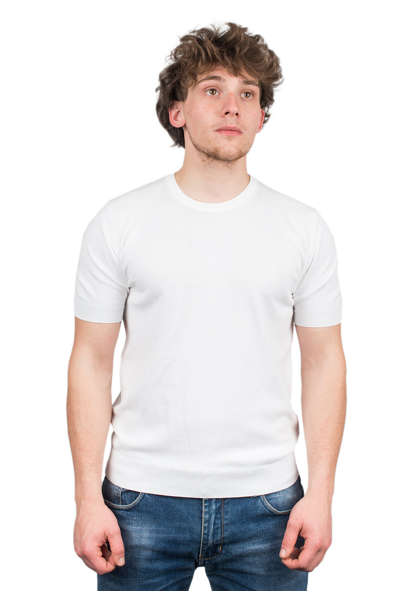 100% cotton short sleeve T-shirt | Dalle Piane Cashmere