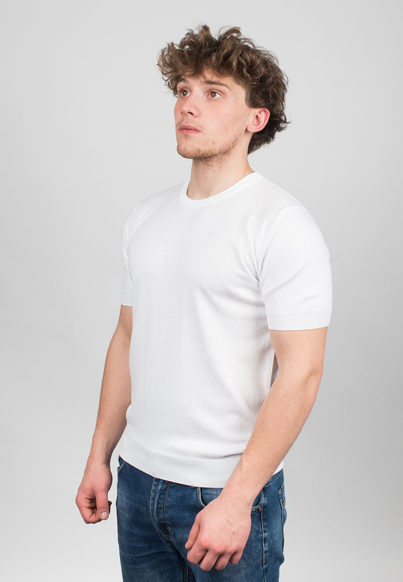 100% cotton short sleeve T-shirt | Dalle Piane Cashmere