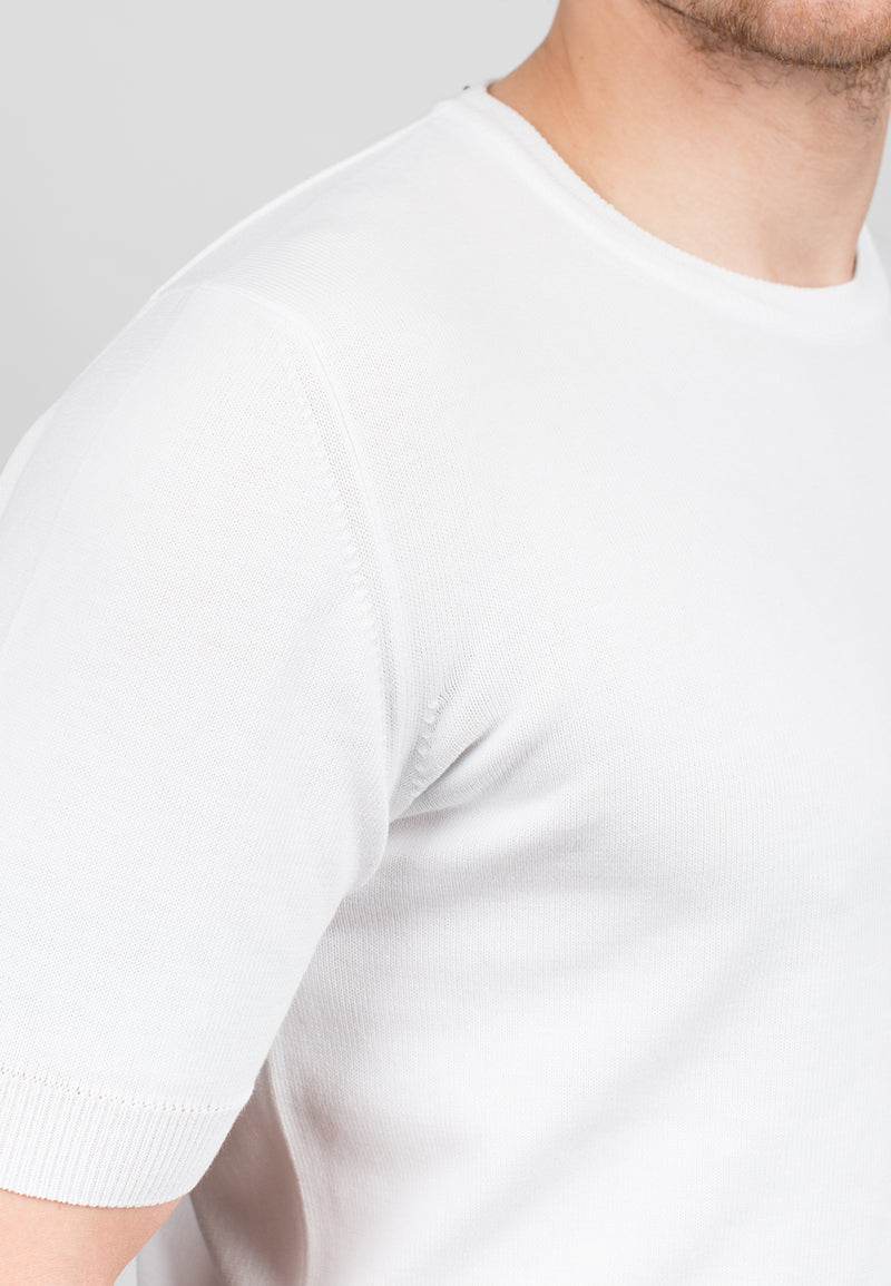 100% cotton short sleeve T-shirt | Dalle Piane Cashmere