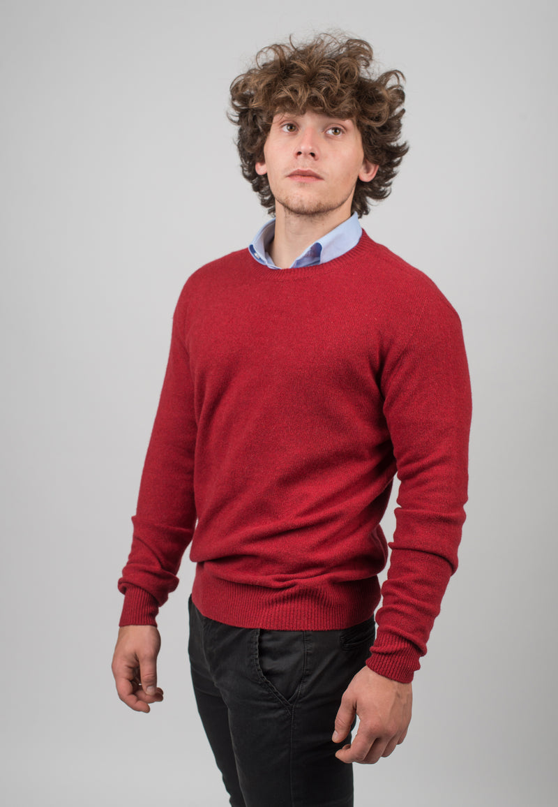 Crew Neck 100% Regenerated Cashmere | Dalle Piane Cashmere