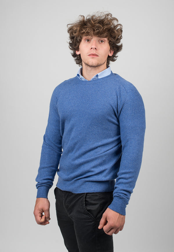 Crew Neck 100% Regenerated Cashmere | Dalle Piane Cashmere