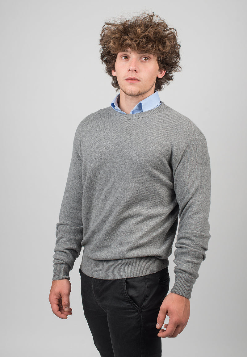 Crew Neck 100% Regenerated Cashmere | Dalle Piane Cashmere