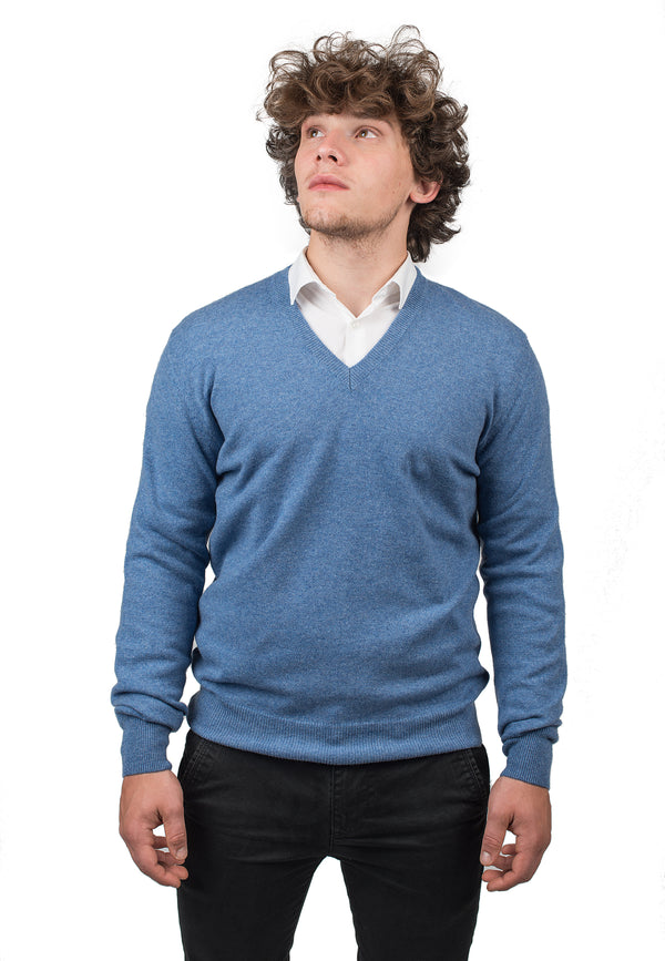 V Neck 100% Cashmere | Dalle Piane Cashmere