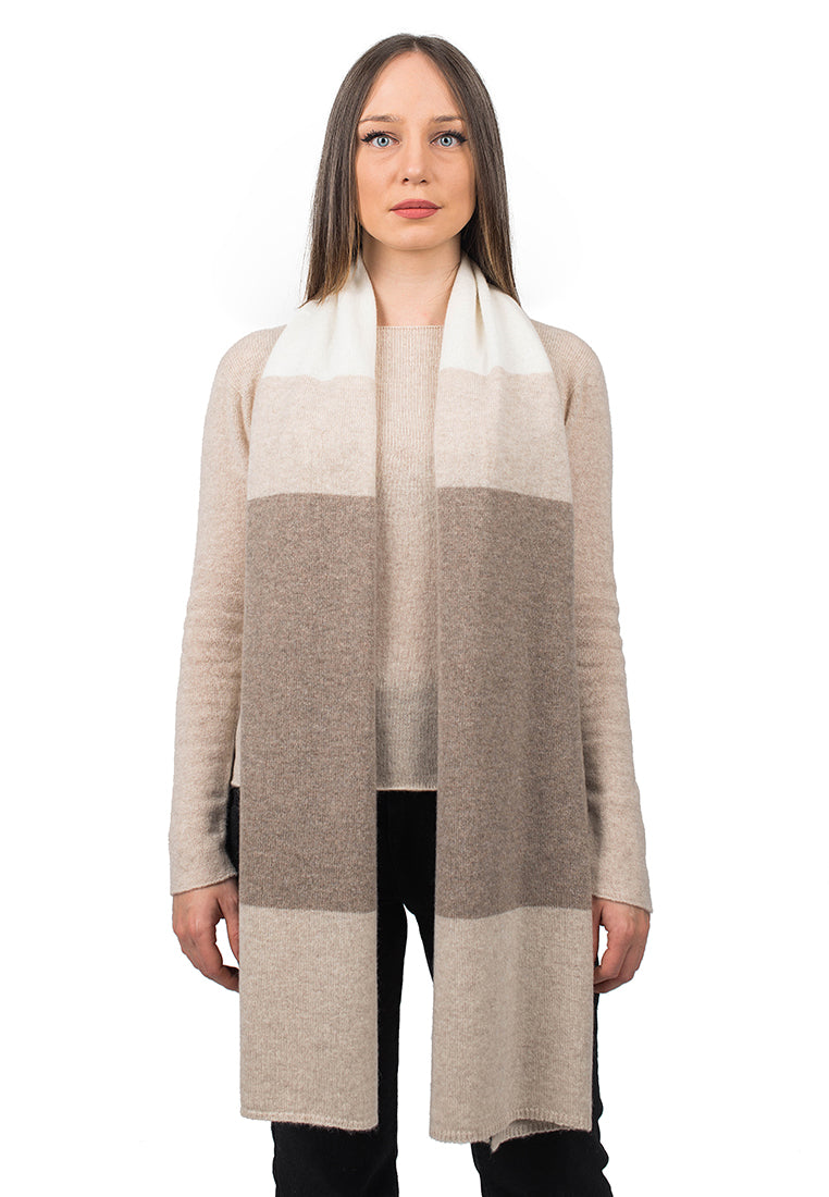 Striped Scarf 100% Cashmere | Dalle Piane Cashmere