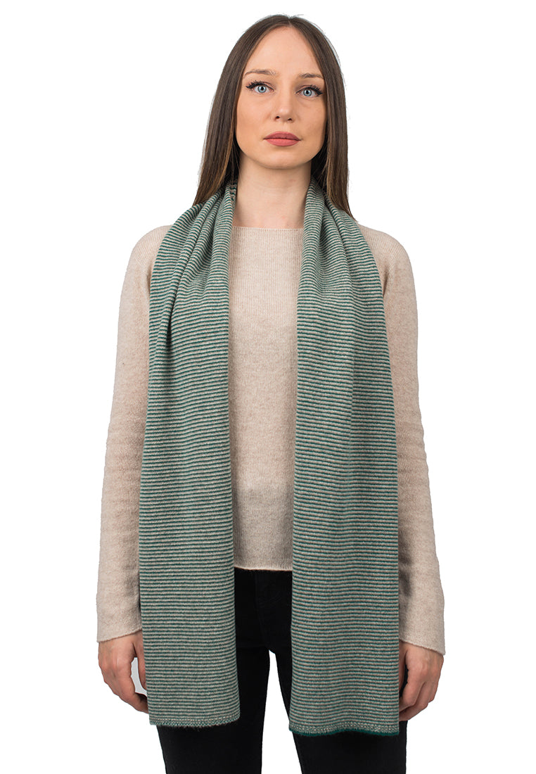 Multi Stripe Scarf 100% Cashmere | Dalle Piane Cashmere