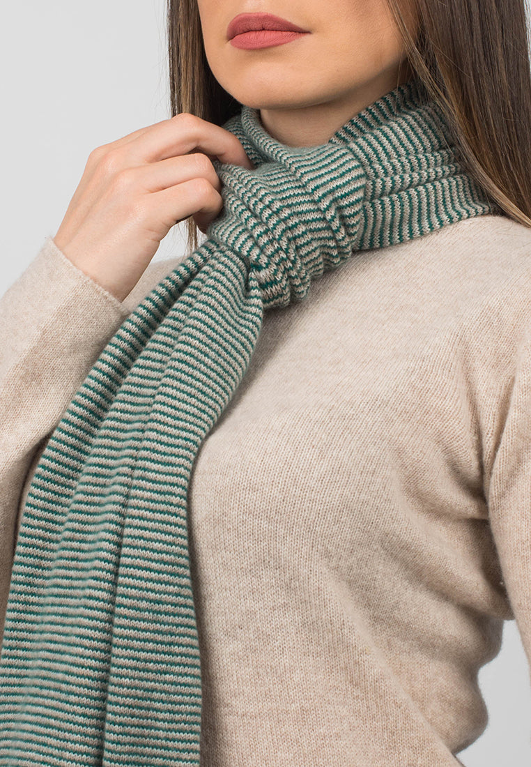 Multi Stripe Scarf 100% Cashmere | Dalle Piane Cashmere