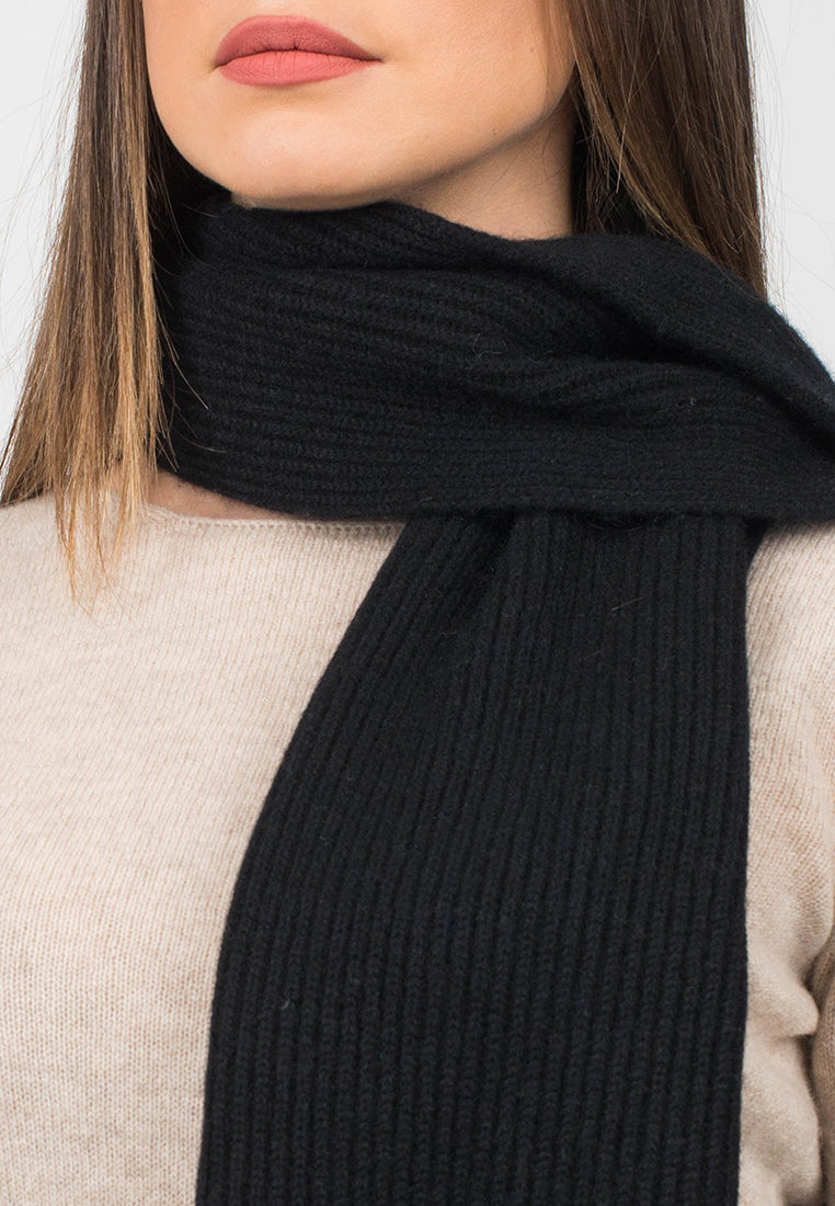 Fisherman's rib Scarf 100% Cashmere | Dalle Piane Cashmere