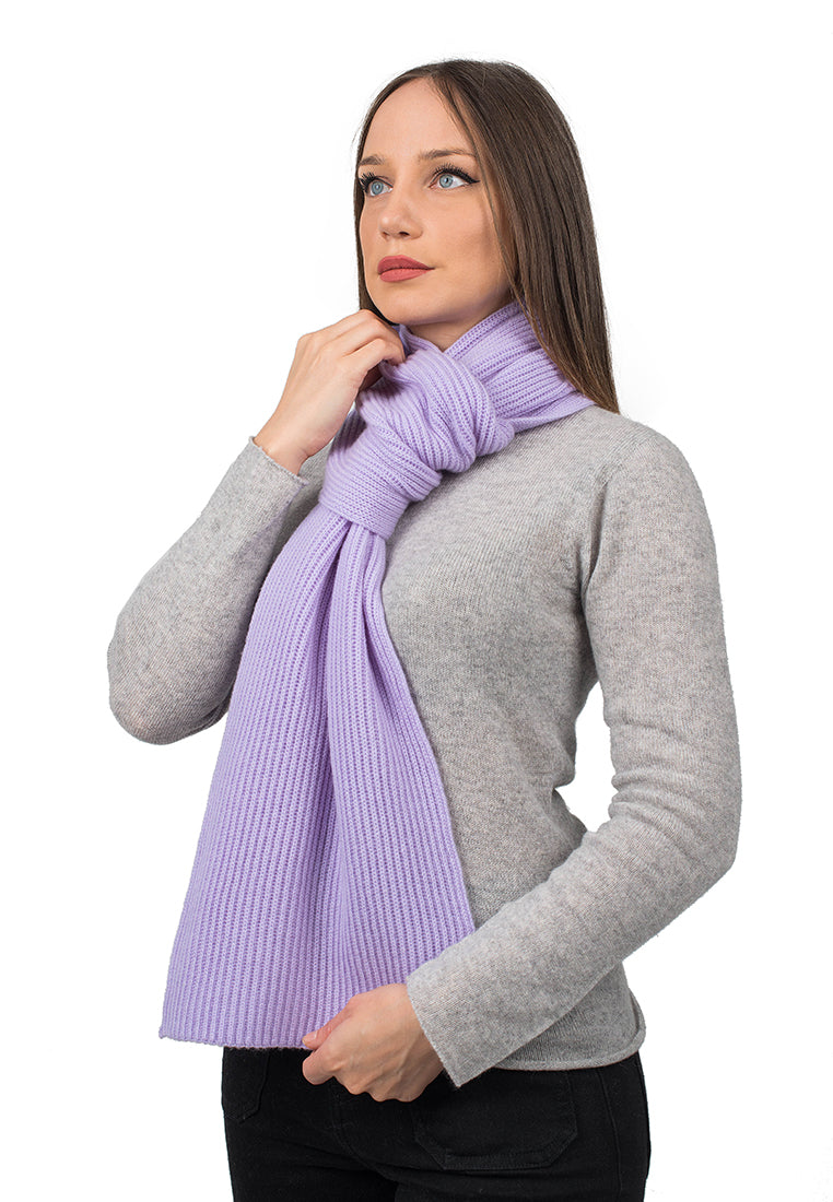 Fisherman's rib Scarf 100% Cashmere | Dalle Piane Cashmere