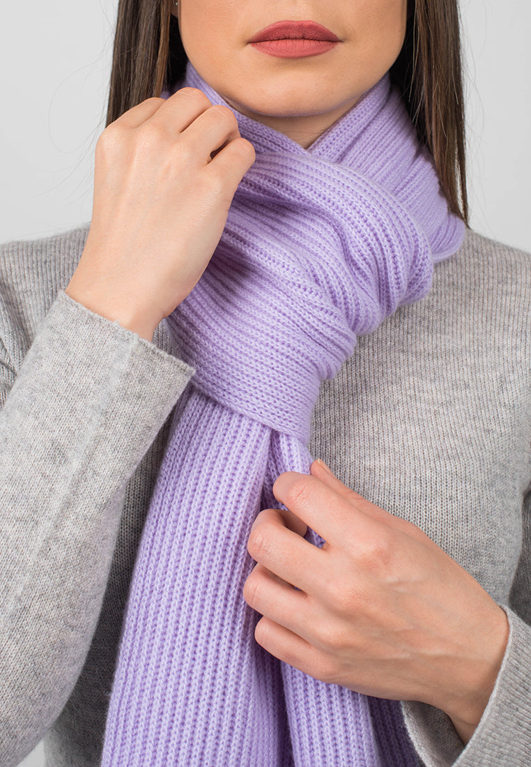 Fisherman's rib Scarf 100% Cashmere | Dalle Piane Cashmere