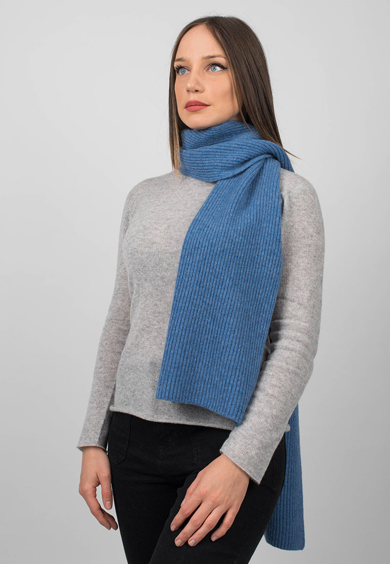 Fisherman's rib Scarf 100% Cashmere | Dalle Piane Cashmere