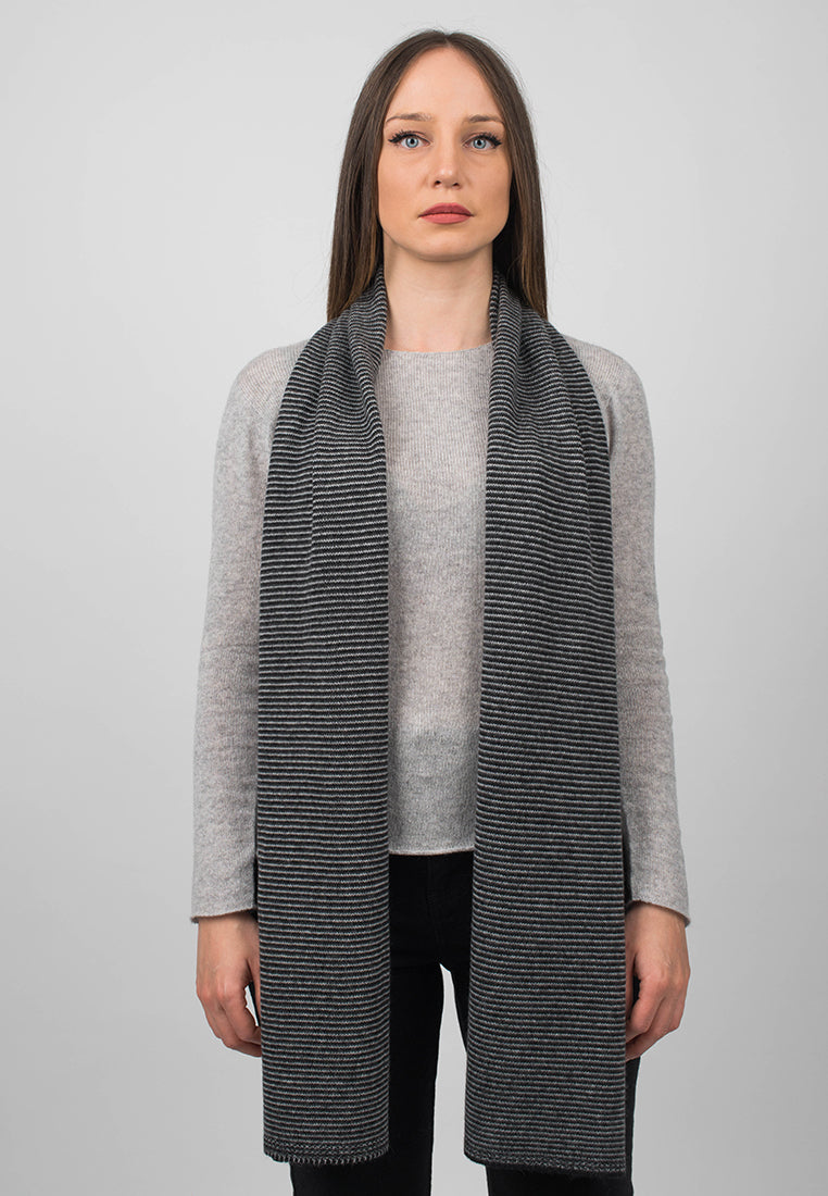 Multi Stripe Scarf 100% Cashmere | Dalle Piane Cashmere