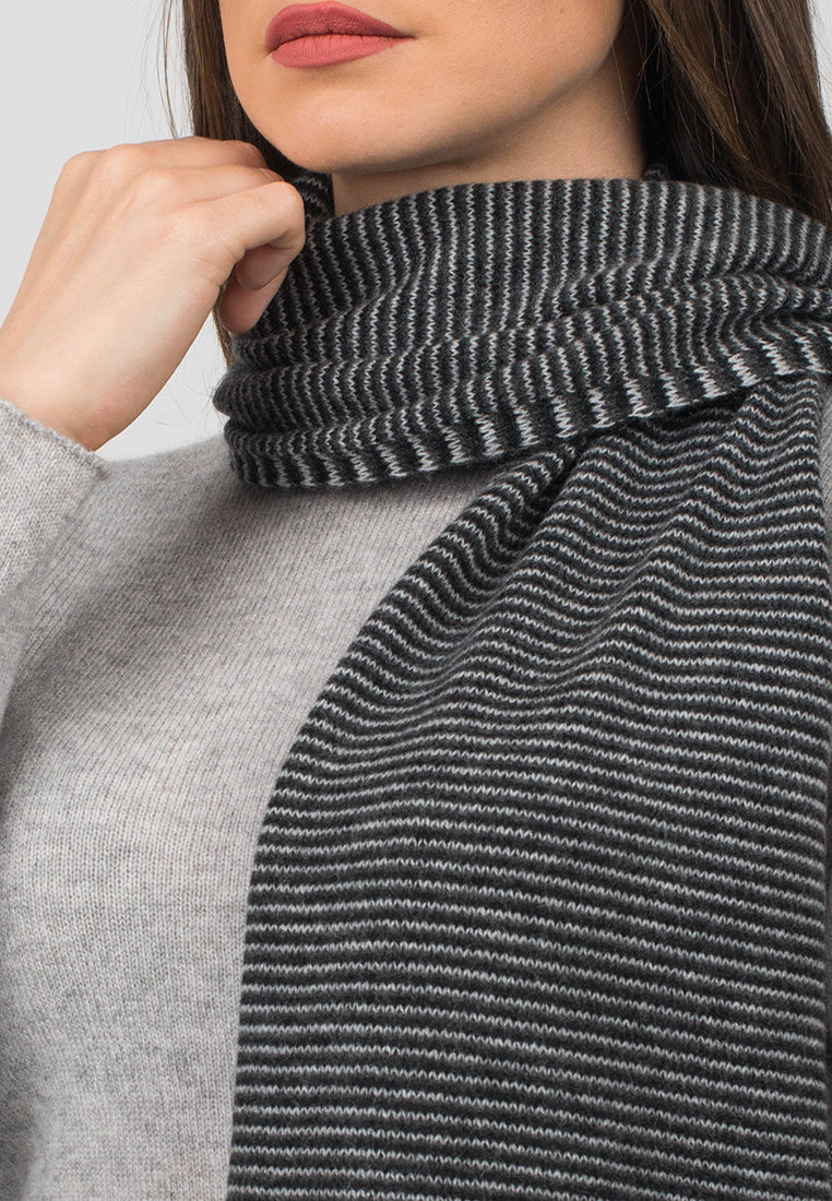 Multi Stripe Scarf 100% Cashmere | Dalle Piane Cashmere