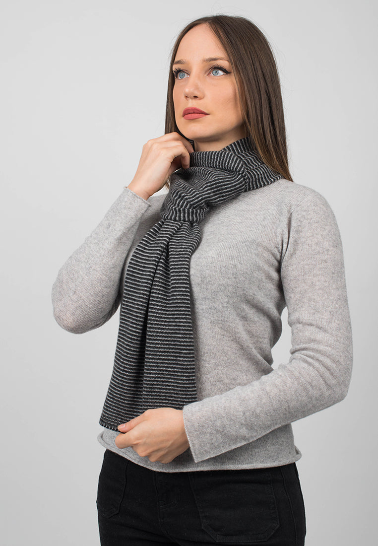 Multi Stripe Scarf 100% Cashmere | Dalle Piane Cashmere