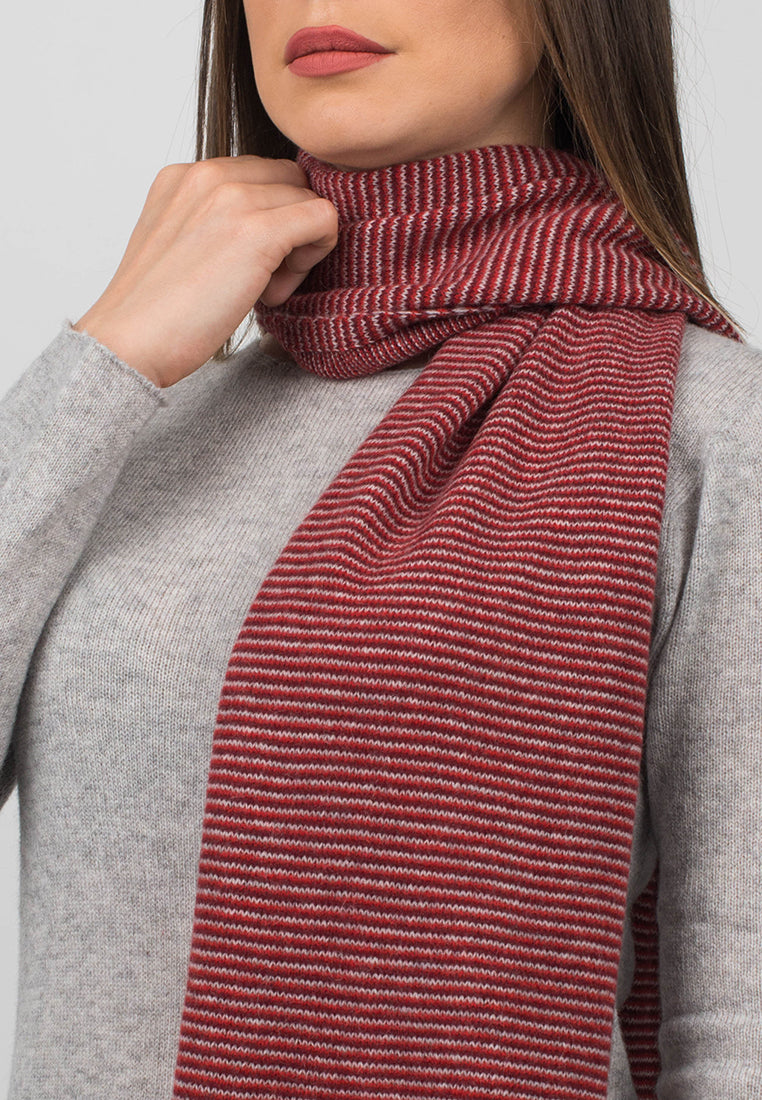 Multi Stripe Scarf 100% Cashmere | Dalle Piane Cashmere