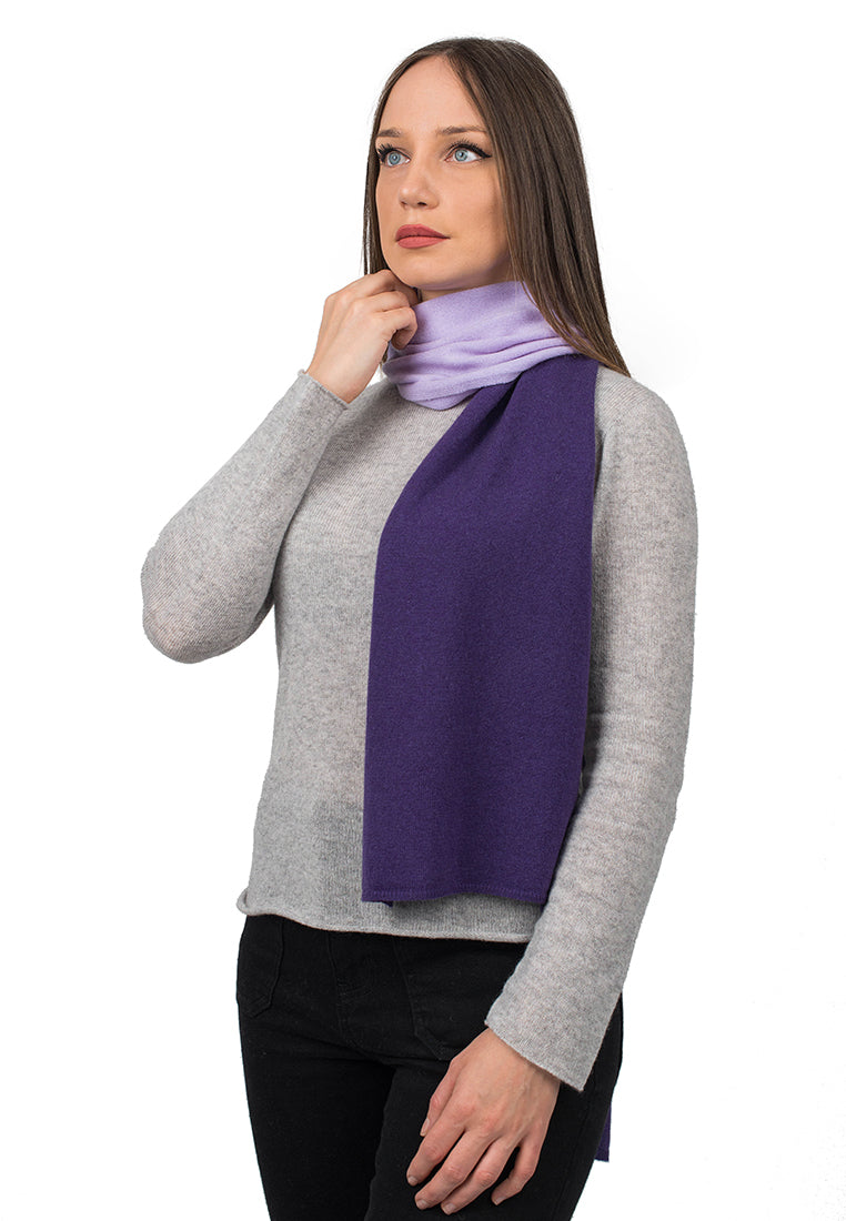 Bicolor Scarf 100% Cashmere | Dalle Piane Cashmere