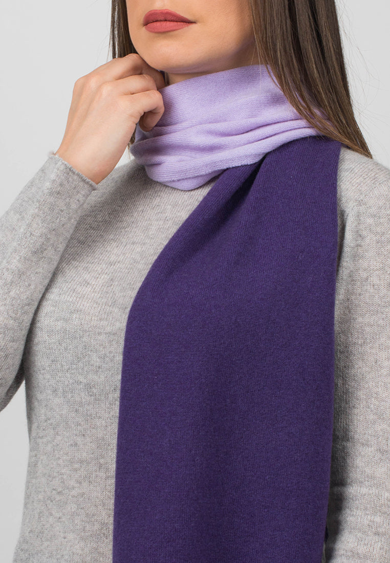 Bicolor Scarf 100% Cashmere | Dalle Piane Cashmere