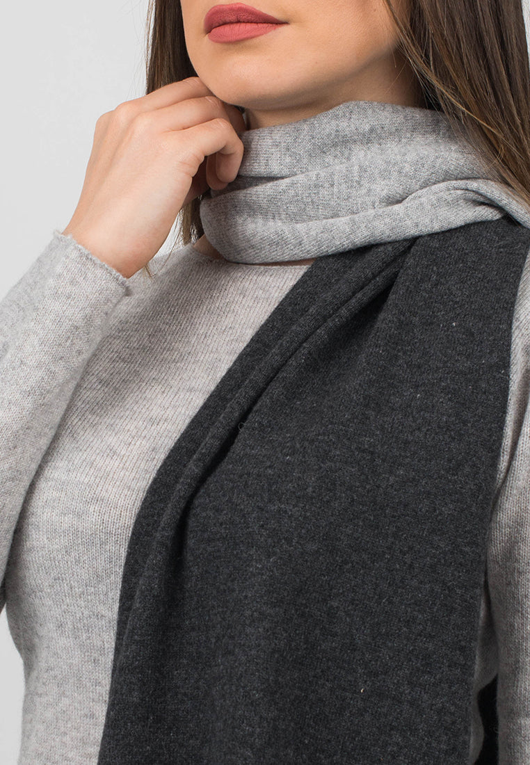 Bicolor Scarf 100% Cashmere | Dalle Piane Cashmere