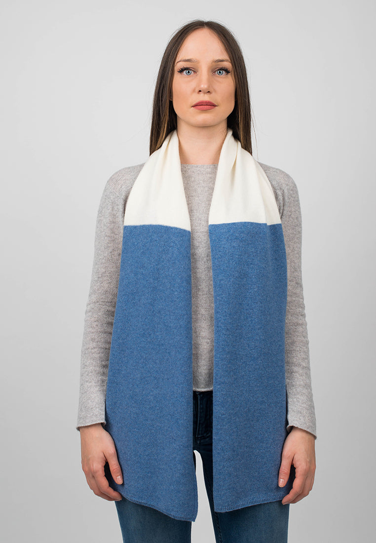 Bicolor Scarf 100% Cashmere | Dalle Piane Cashmere