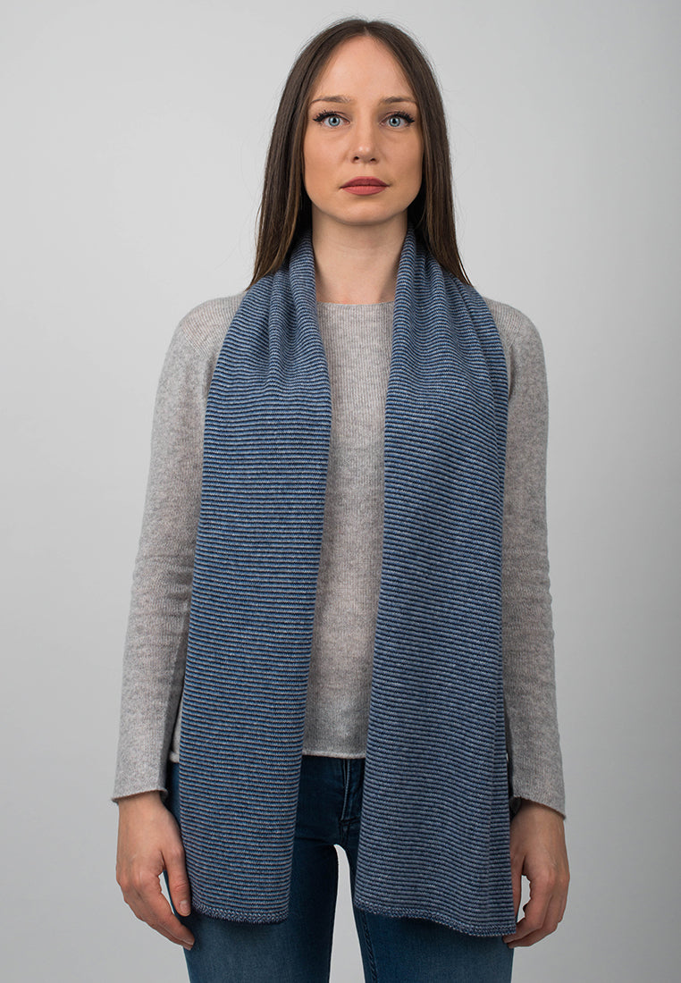 Multi Stripe Scarf 100% Cashmere | Dalle Piane Cashmere