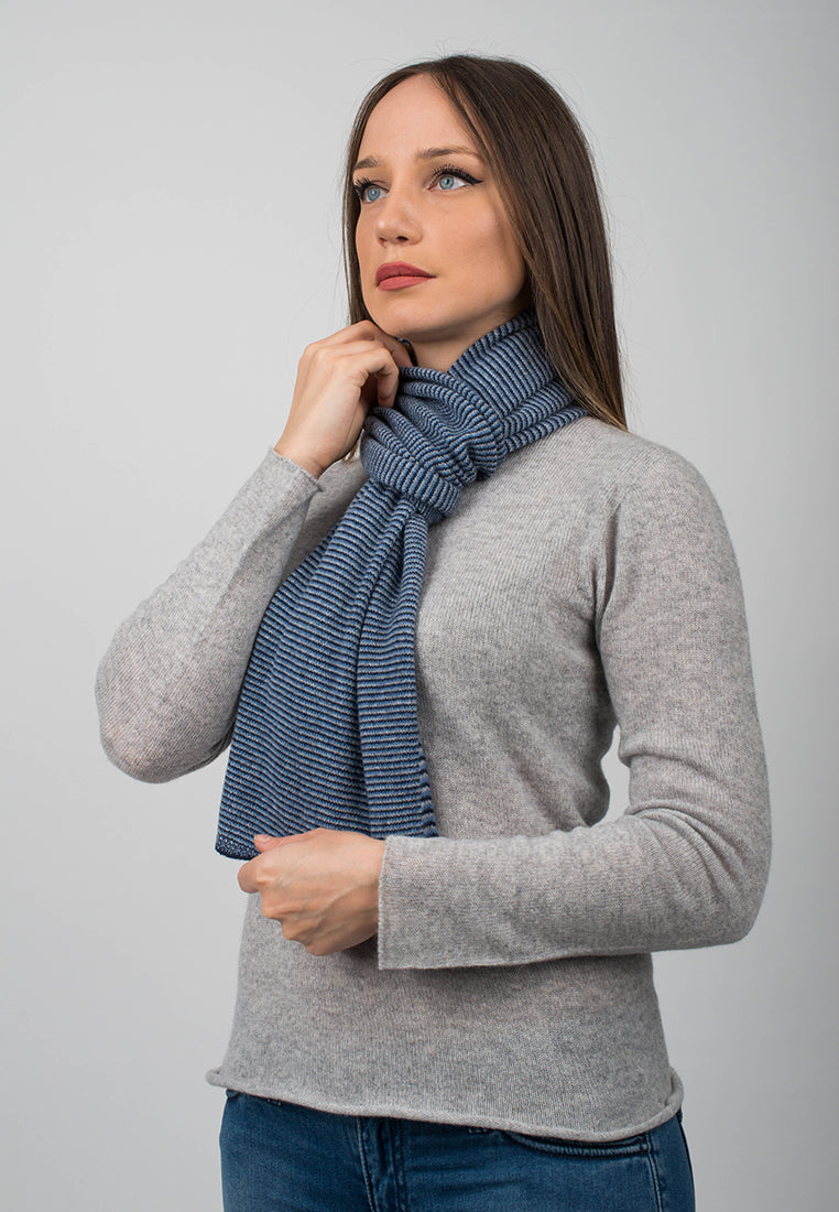 Multi Stripe Scarf 100% Cashmere | Dalle Piane Cashmere