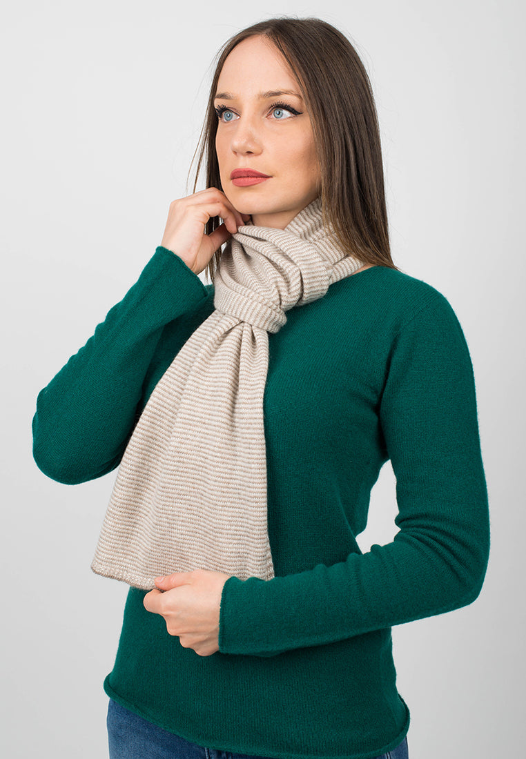 Multi Stripe Scarf 100% Cashmere | Dalle Piane Cashmere