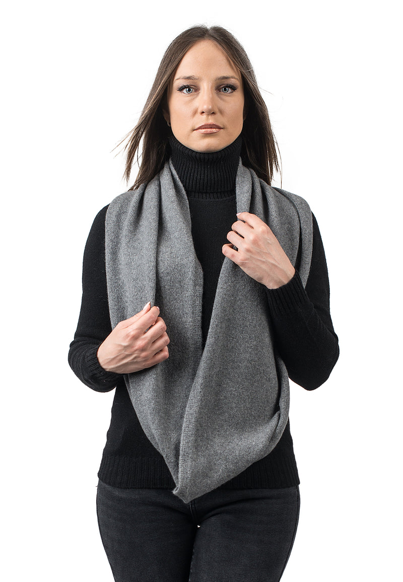 Wraparound scarf 100% regenerated cashmere | Dalle Piane Cashmere