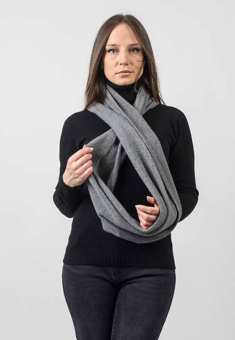 Wraparound scarf 100% regenerated cashmere | Dalle Piane Cashmere