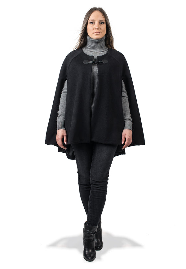 Cape with toggle | Dalle Piane Cashmere