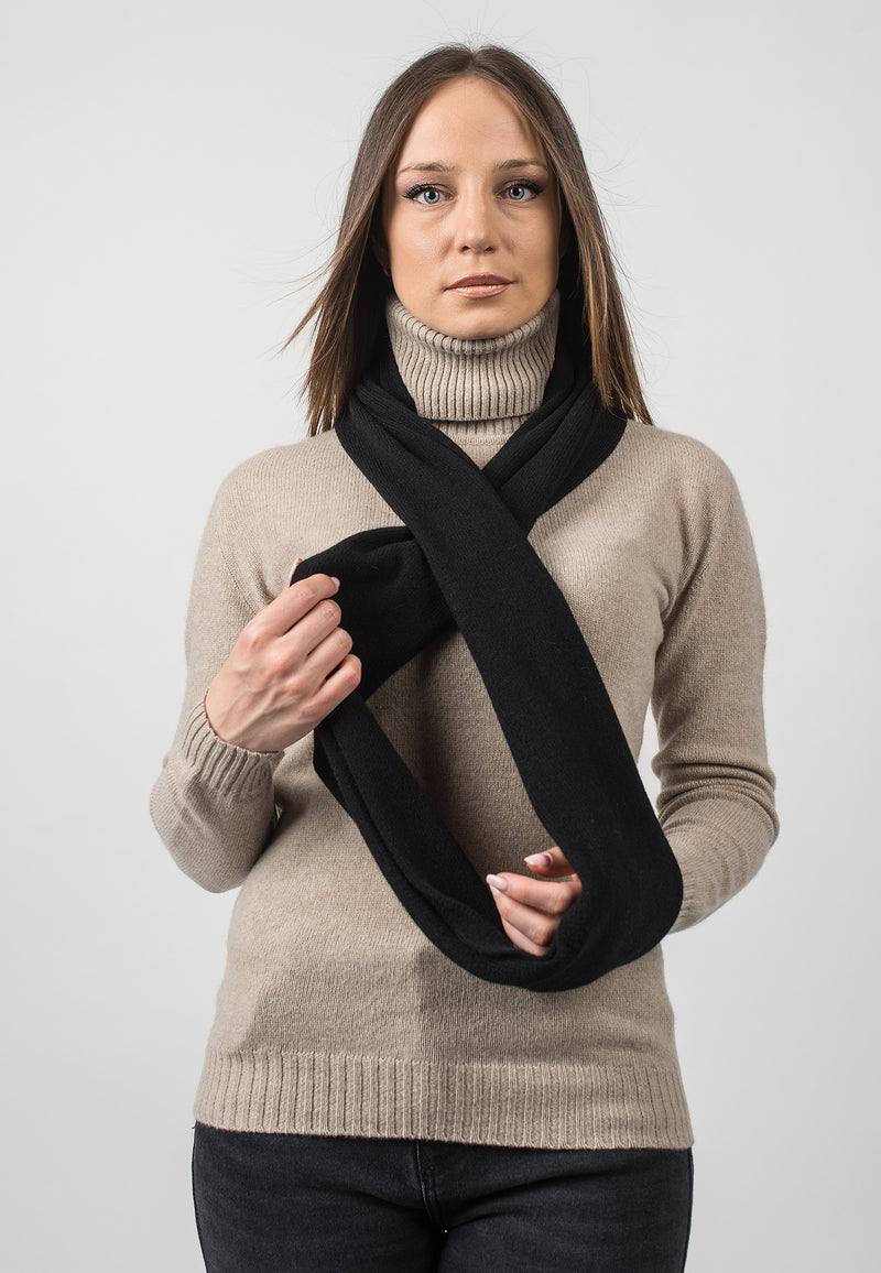 Wraparound scarf 100% regenerated cashmere | Dalle Piane Cashmere