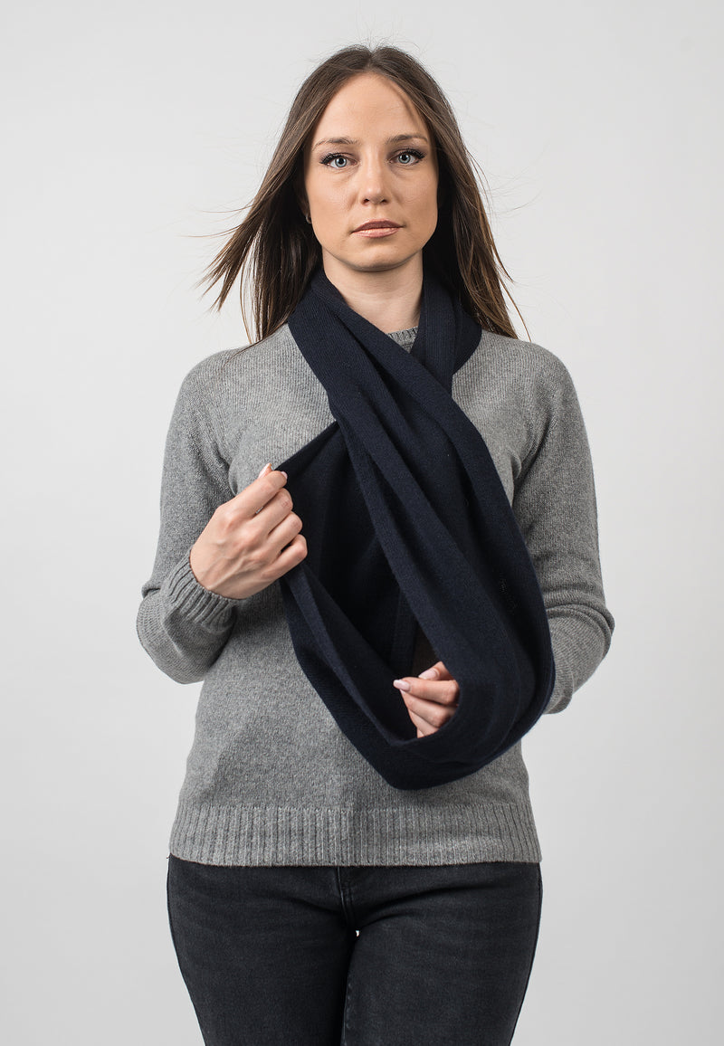 Wraparound scarf 100% regenerated cashmere | Dalle Piane Cashmere