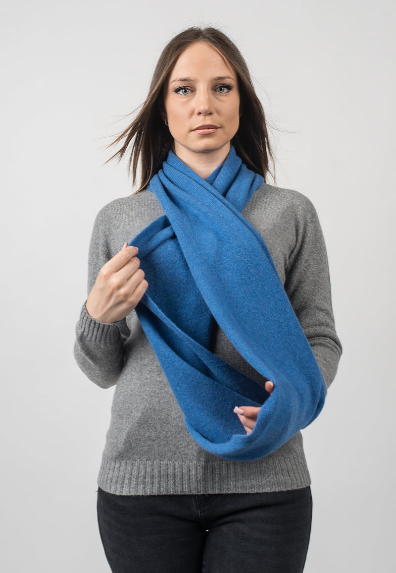 Wraparound scarf 100% regenerated cashmere | Dalle Piane Cashmere