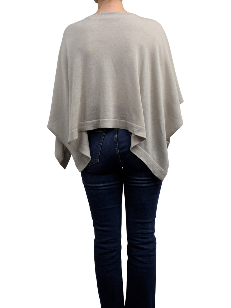 Poncho 85% cotton 15% cashmere | Dalle Piane Cashmere